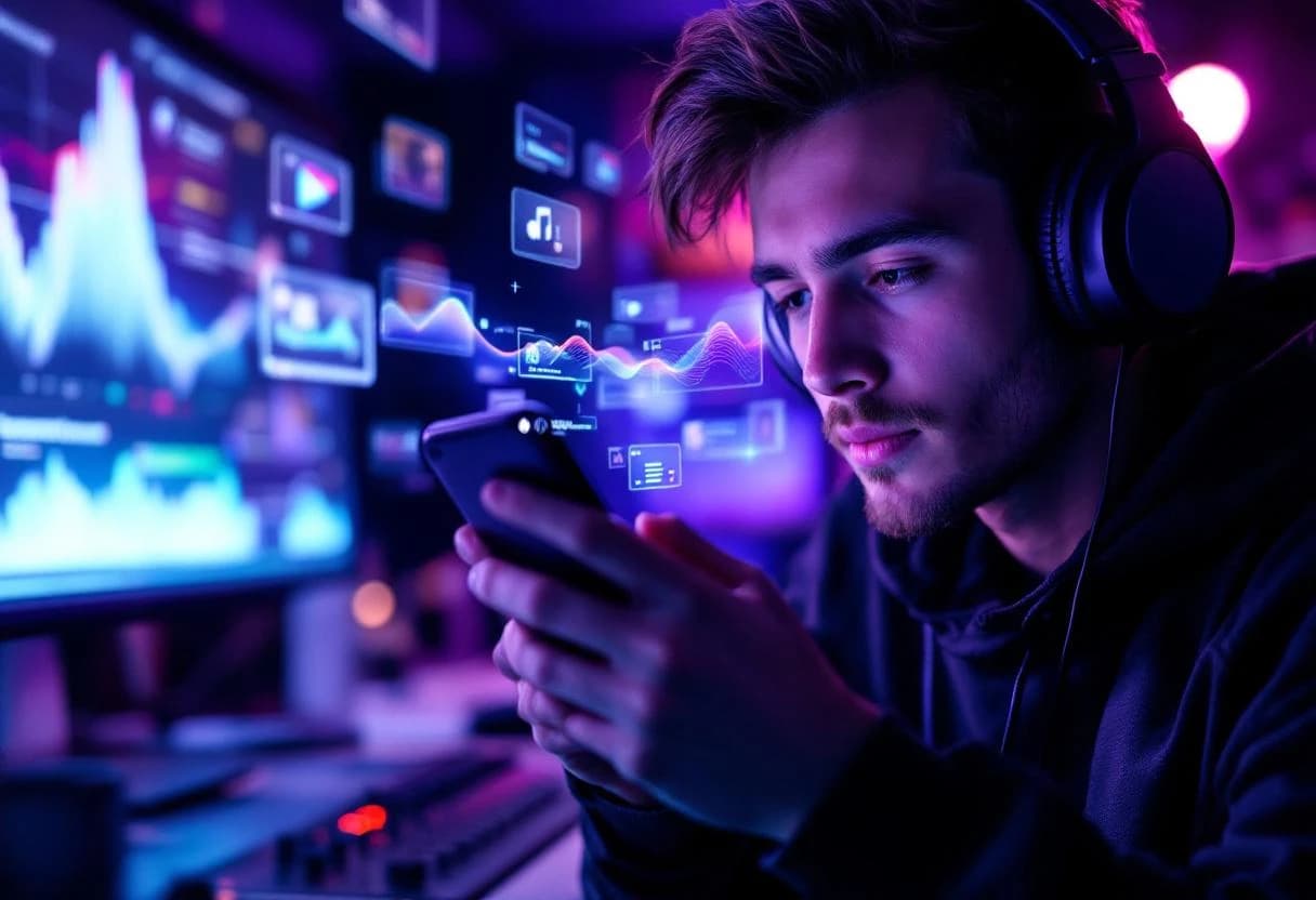 AI music app for creators and social media videos